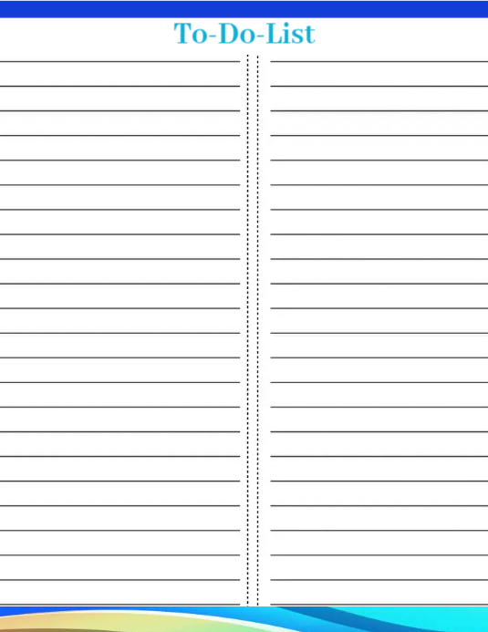 Printable To Do List Template PosterMyWall