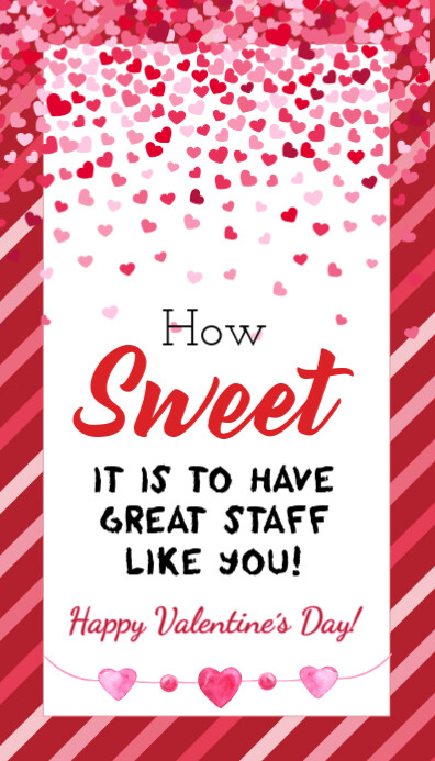Printable Valentine Staff appreciation tags Template PosterMyWall