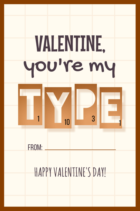 Printable Valentines Card Template PosterMyWall