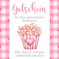 Printable voucher cinema, Cinema voucher Instagram Post template