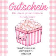 สีขาว Movie Night Gift Voucher Instagram Post Template