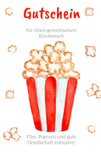 Printable voucher cinema Banner 4' × 6' template