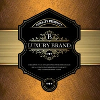 Printable Whiskey Label Logo template