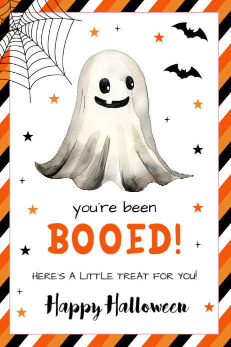 Printable You've been Booed Halloween Sign Template | PosterMyWall