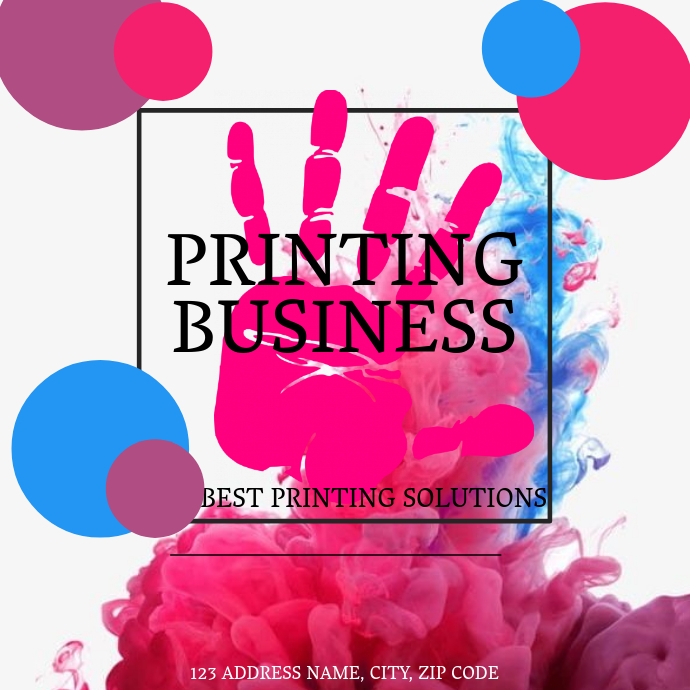 PRINTING BUSINESS LOGO DESIGN TEMPLATE โลโก้