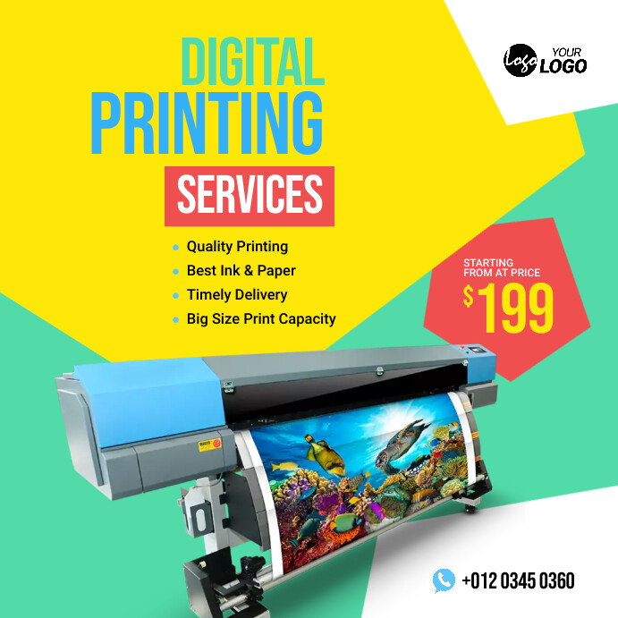 Printing Service Ad Template | PosterMyWall