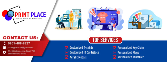 Printing Services Examples Printing Services Cover Template | PosterMyWall