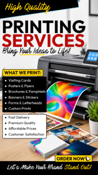Printing Services Instagram Story template