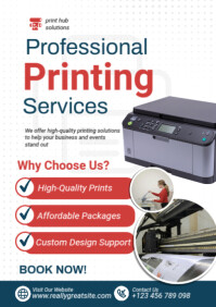 Blanc Printing Services A2 Template