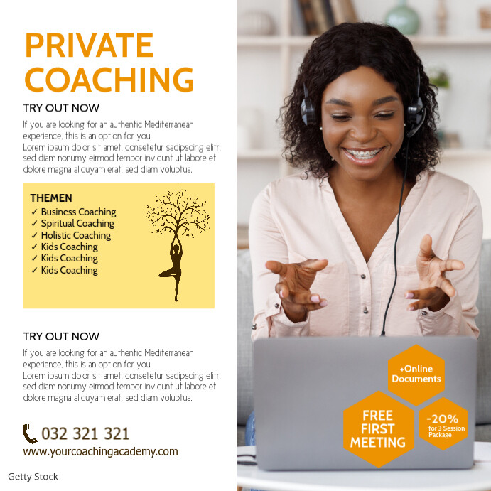 Life Coaching Flyers Templates