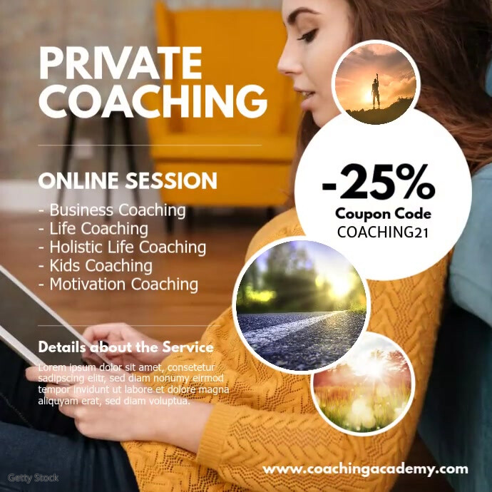 Private Coaching Life Coach Trainer Spiritual Template PosterMyWall