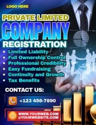 Company Registration Flyer Template