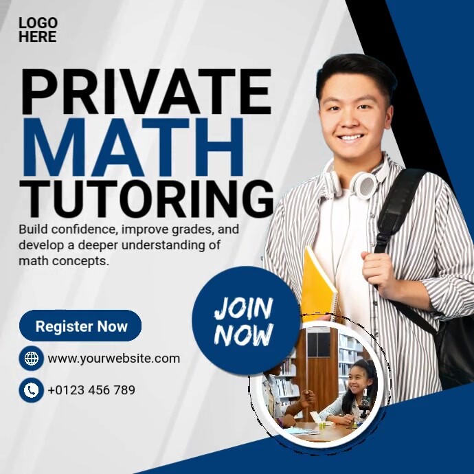 Copy of Private Math Tutoring | PosterMyWall