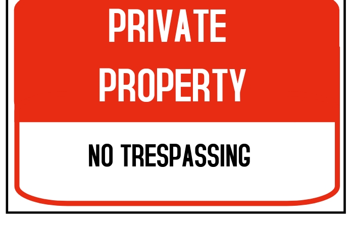 PRIVATE PROPERTY Poster template