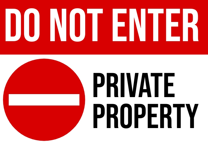 Private property no trespassing sign Template PosterMyWall Private property no trespassing sign Template PosterMyWall