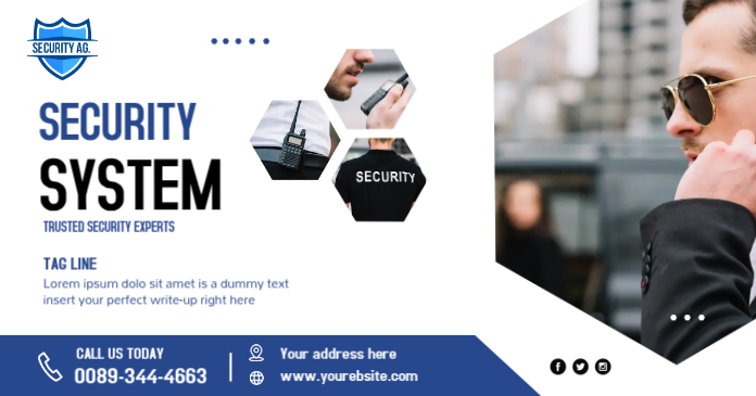 Security Services Facebook Post Template | PosterMyWall