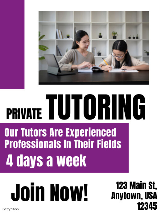 Private Lesson Poster Example Copy of Private Tutoring Flyer Template | PosterMyWall