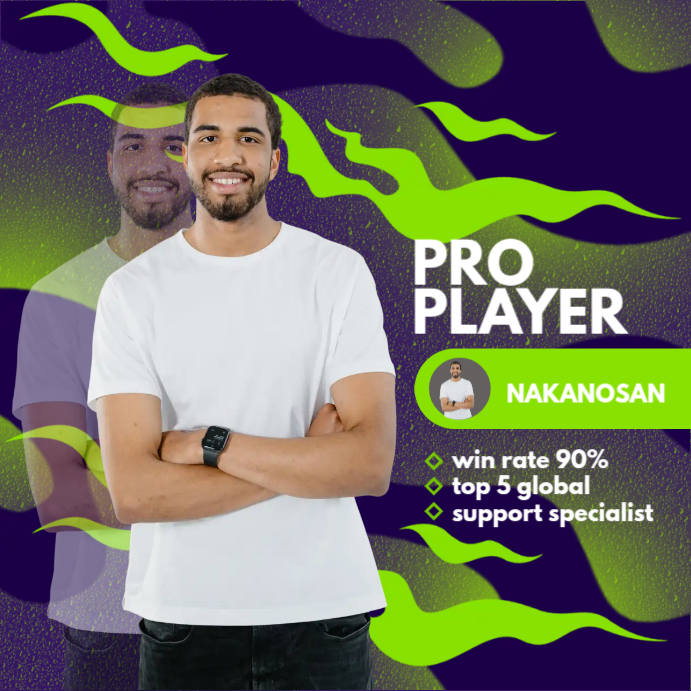 Pro Player AD Instagram Post template