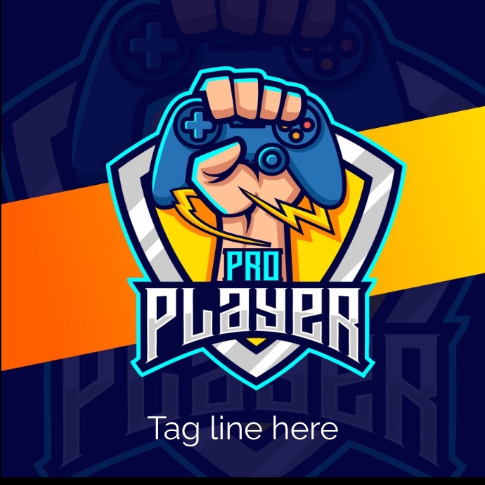 Player Logo Graphics Pro player logo design Template | PosterMyWall