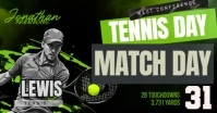 Pro Tennis Match Day Flyer Facebook Shared Image template