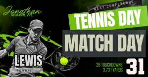 Pro Tennis Match Day Flyer ภาพที่แชร์บน Facebook template
