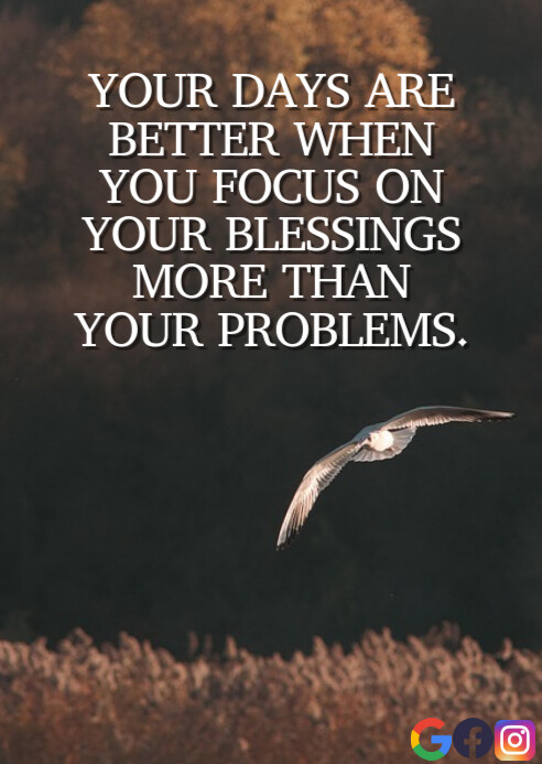 PROBLEMS AND BLESSINGS QUOTE TEMPLATE A6
