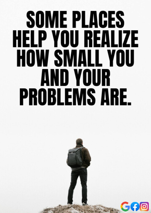 Copy of PROBLEMS AND PLACES QUOTE TEMPLATE | PosterMyWall
