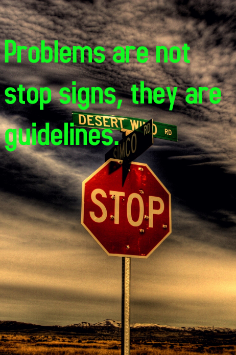 Problems Poster template