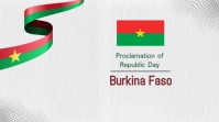 Proclamation of Independence Day Burkina Faso Twitter Post template