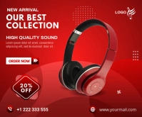 Product banner ad Średni prostokąt template