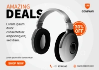 Product banner ad Postcard template