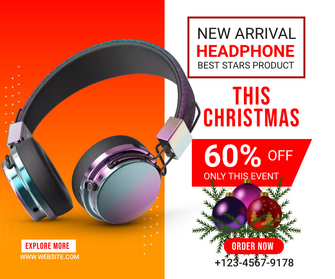 Product banner ad Large Rectangle Template | PosterMyWall