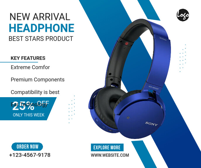 Product banner ad Large Rectangle Template | PosterMyWall