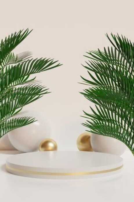 Product display podium background Poster template