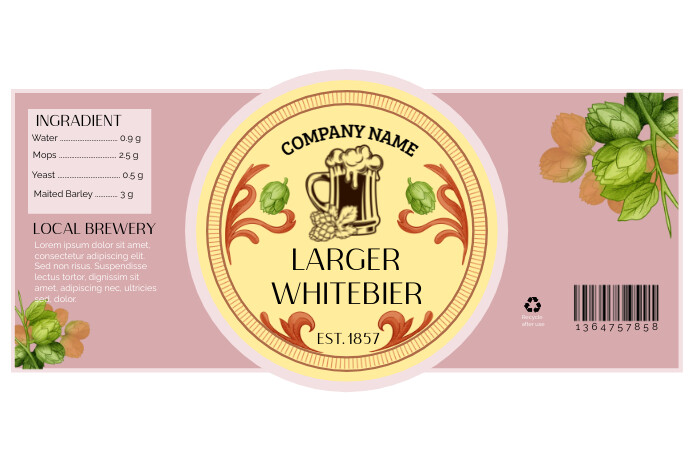 Product label template | PosterMyWall