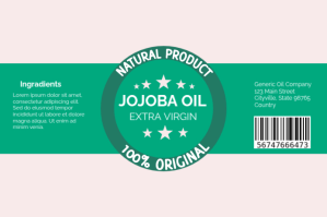 White Natural Product Label Label Template