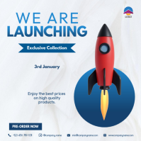 Product launch flyer ad Instagram Post template