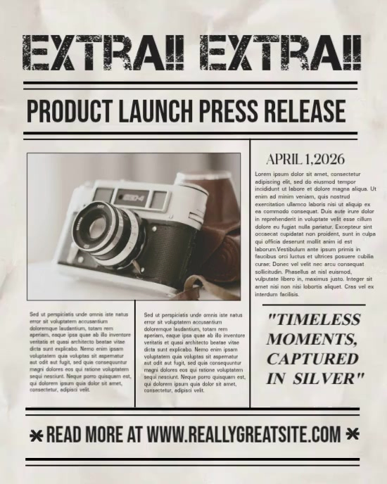 Product launch press release instagram portrait video Template ...