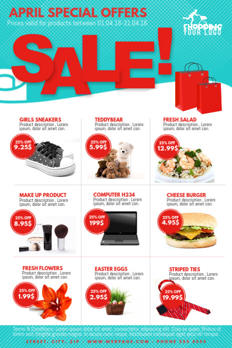 Product Promotion Big sale offer market Flyer Template Modelo ...