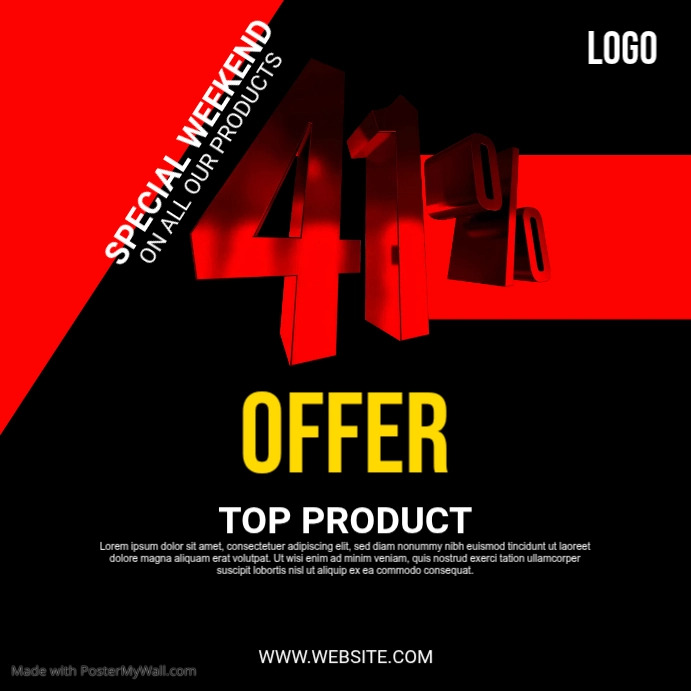 Copy of Product Sale Offer Template design | PosterMyWall