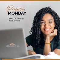PRODUCTIVE MONDAY Logo template