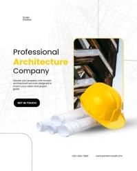 Profesional Architecture Firm Promotion Instagram Portrait template