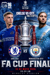 Profesional FA Cup Final Póster Poster template