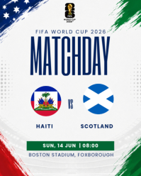 Profesional FIFA World Cup Matchday Instagram Portrait template