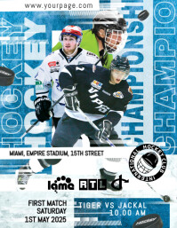 Profesional Hockey Championship Flyer Template