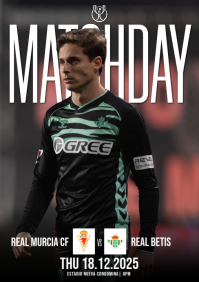 Czarny Football Match A5 Template