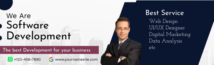 Profesional Software Development Banner Templ Template | PosterMyWall