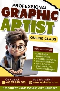 Professionak Graphic Artist Poster template