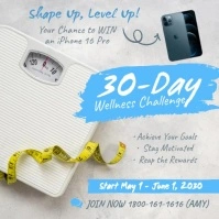 Professional 30 Days Weigh Loss Challenge Instagram Post Instagram Post template
