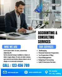 Professional Accounting Book Keeping Tax Services  Instagram Portrait template